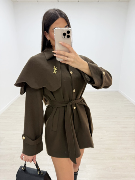 ABRIGO CAPA YSL VERDE